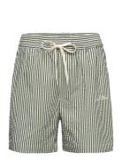 Les Deux Stan Stripe Seersucker Swim Shorts Multi/patterned