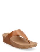 FitFlop Lulu Leather Toepost Brun