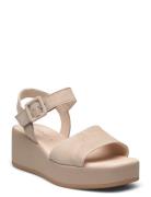 Gabor Wedge Sandal Beige