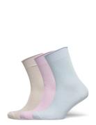 Mp Denmark Lucinda Socks 3-Pack Blå