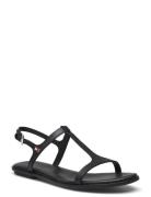 Tommy Hilfiger Th Flat Sandal Svart