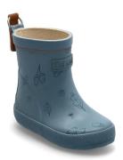 Basic Wellies W. Aop Gummistövlar Blue CeLaVi