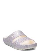Classic Glitter Sandal V2 K Slippers Inneskor Purple Crocs