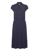 Dress Knälång Klänning Navy Rosemunde