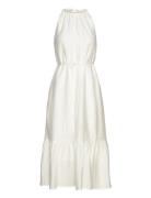 Cyclamenbbcate Dress Knälång Klänning White Bruuns Bazaar