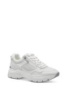 Women Lace-Up Låga Sneakers White Tamaris