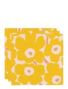 Marimekko Home Pieni Unikko Napkin 3 Pcs Gul