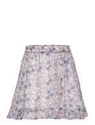 Skirt Lurex Dot Dresses & Skirts Skirts Short Skirts Blue Creamie