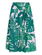 Ellall Midi Skirt Knälång Kjol Green Lollys Laundry