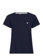 Softness T-Shirt Top Navy Missya