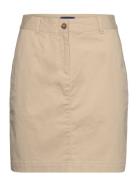 Chino Skirt Kort Kjol Beige GANT