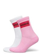 2P Qs Lab Col Cc W Lingerie Socks Regular Socks Pink HUGO