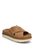 UGG W Goldenstar Cross Slide Brun