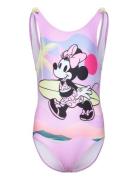 Swimsuit Baddräkt Badkläder Purple Minnie Mouse