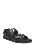 ALOHAS Le Black Leather Sandals Svart