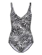 Zebra Simi Swimsuit Baddräkt Badkläder Black Panos Emporio