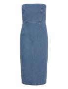 Bardot Vanda Denim Midi Dress Blå