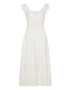 Eliza Maxi Dress Knälång Klänning White AllSaints