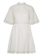 Claire Mini Lace Dress Kort Klänning White Malina
