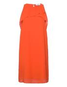 Esprit Casual Dresses Light Woven Orange