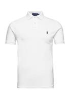 Polo Ralph Lauren Slim Fit Mesh Polo Shirt Vit