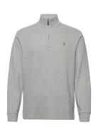 Estate-Rib Half-Zip Pullover Tops Knitwear Half Zip Jumpers Grey Polo ...