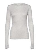 Gai+Lisva Fermi L/S Silk Top Grå