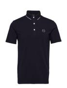 Polo Tops Polos Short-sleeved Black Armani Exchange