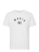 Brand T-Shirt Tops T-shirts Short-sleeved White Makia