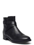 Hamble Buckle Shoes Boots Ankle Boots Ankle Boots Flat Heel Black Clar...