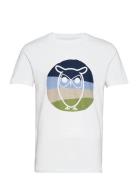 Knowledge Cotton Apparel Alder Colored Owl Tee - Gots/Vegan Vit