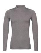 Ua Cg Armour Comp Mock Sport T-shirts Long-sleeved Grey Under Armour