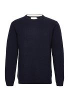 Casual Friday Cfkarl Crew Neck Bounty Knit Marinblå