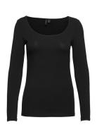 Vmmaxi My Ls Soft Uneck Noos Tops T-shirts & Tops Long-sleeved Black V...