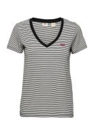 LEVI´S Women Perfect Vneck Annalise Stripe Svart