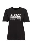 Originals Label R T Wmn Tops T-shirts & Tops Short-sleeved Black G-Sta...