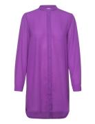 Ihcellani Long Sh2 Tops Shirts Long-sleeved Purple ICHI