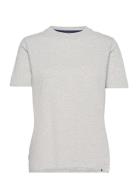 Vintage Logo Emb Tee Tops T-shirts & Tops Short-sleeved Grey Superdry