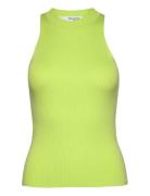 Slfsolina Sl Knit Top Noos Tops T-shirts & Tops Sleeveless Green Selec...