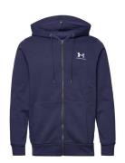 Ua Essential Fleece Fz Hood Sport Sweat-shirts & Hoodies Hoodies Blue ...