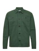 Slhloosenew-Tony Overshirt Ls W Tops Overshirts Green Selected Homme