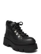Kesia Leather Shoes Boots Ankle Boots Laced Boots Black Pavement