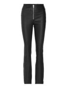 Anna Leather Pants Bottoms Trousers Leather Leggings-Byxor Black Notes...