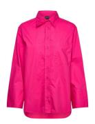 Gizem Poplin Shirt Tops Shirts Long-sleeved Pink Gina Tricot