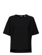 Over D Glitter Effect T-Shirt Tops T-shirts & Tops Short-sleeved Black...