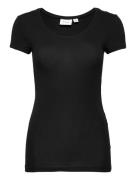 Vidaisy O-Neck S/S Top - Tops T-shirts & Tops Short-sleeved Black Vila