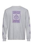 Vision Long Sleeve Tops T-shirts Long-sleeved Grey Makia