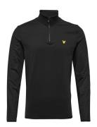 Tech 1/4 Zip Midlayer Sport T-shirts Long-sleeved Black Lyle & Scott S...