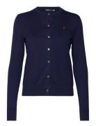 Cotton-Blend Cardigan Tops Knitwear Cardigans Navy Polo Ralph Lauren
