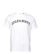 Collegiate T-Shirt Tops T-shirts Short-sleeved White Lyle & Scott